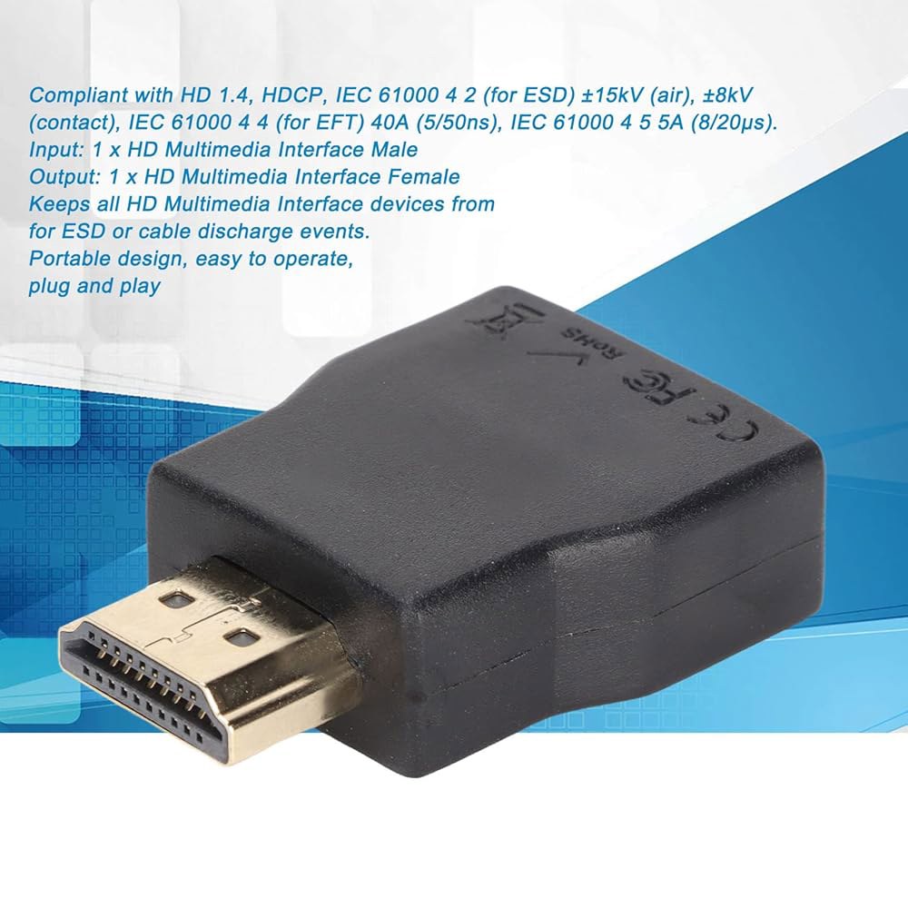 HDMI Protector, Mini Portable 1.4 Male Female to Surge for ESD Protection and Device - 상세 이미지 2
