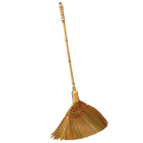 강한 대나무 갈대 빗자루 튼튼한 야외 마당 빗자루 긴자루 내구성 - 상세 이미지 2