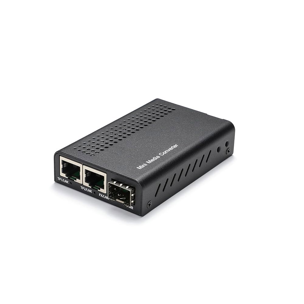 언매니지드 2X 10/100/1000Base-T RJ45 to 1000Base-X 미디어 AC - 5~12V 또는 SFP, 컨버터, 기가비트 옵션 100V~240V DC 이더넷 - 상세 이미지 2