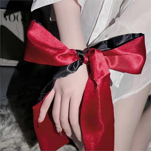 성인용 실크 안대 커플 리본 안대 가리개 파티 - 상품 이미지