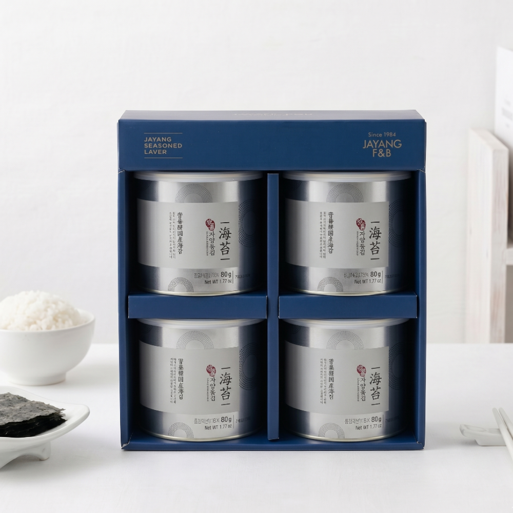 자양돌김 캔김 세트 2-2호 프리미엄김, 선물김, 돌김, , 답례품 200g, 1개 - 상품 이미지