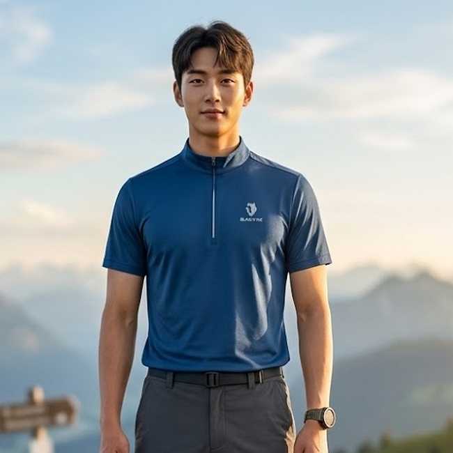 블랙야크 아웃도어 남성 여름 초냉감 아이스 등산 카라 반팔티셔츠 - 상품 이미지