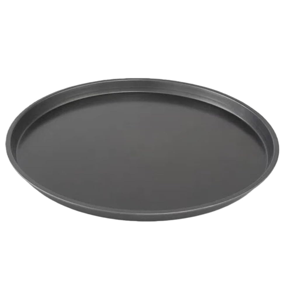 Cyoufine12 인치 피자 팬, 베이킹용 스테인리스 탄소강 트레이, 가정용 블랙 논스틱 원형 베이킹 시트 플레이트 - 상품 이미지