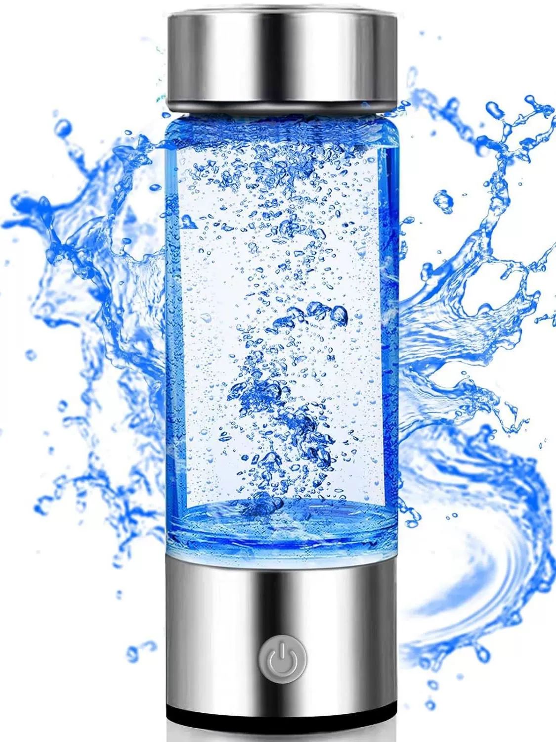 휴대용 수소수 텀블러 USB충전 수소수 생성기 스테인리스 보틀 빠른 생성 실버 420ml - 상세 이미지 2