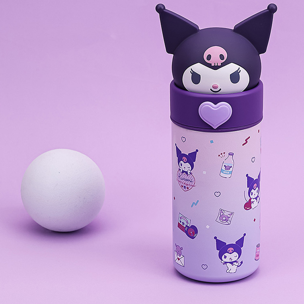 산리오 스텐 휴대용 보온 보냉 텀블러 보틀 캐릭터 물병 350ml - 상세 이미지 3