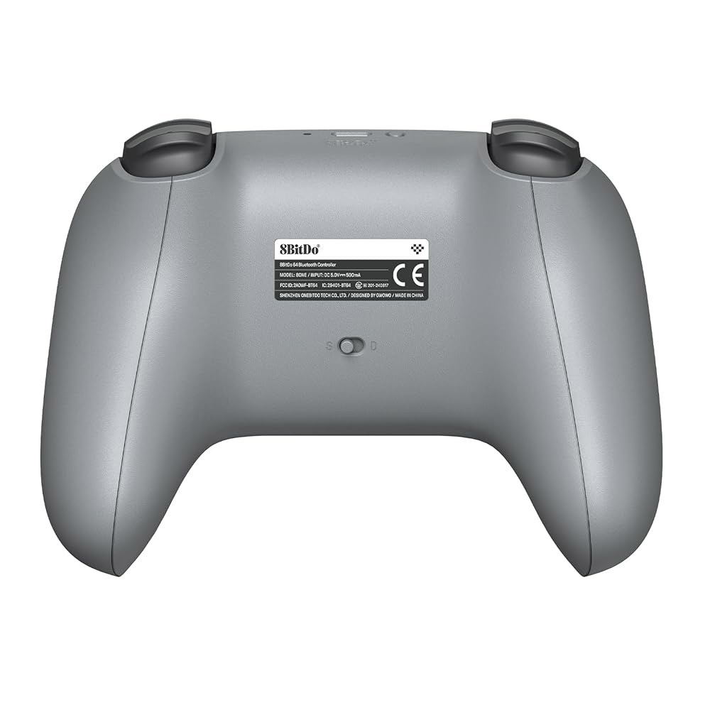 아날로그 3D, 스위치, 스위치 2, 윈도우, 안드로이드용 8BitDo 64 블루투스 컨트롤러(그레이) - 상세 이미지 3