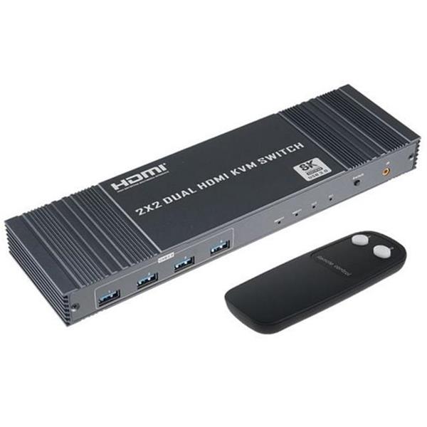 고해상도 hdmi kvm 스위치 데스크탑 kvm 분배기 3.0 리모컨 다중 - 상품 이미지