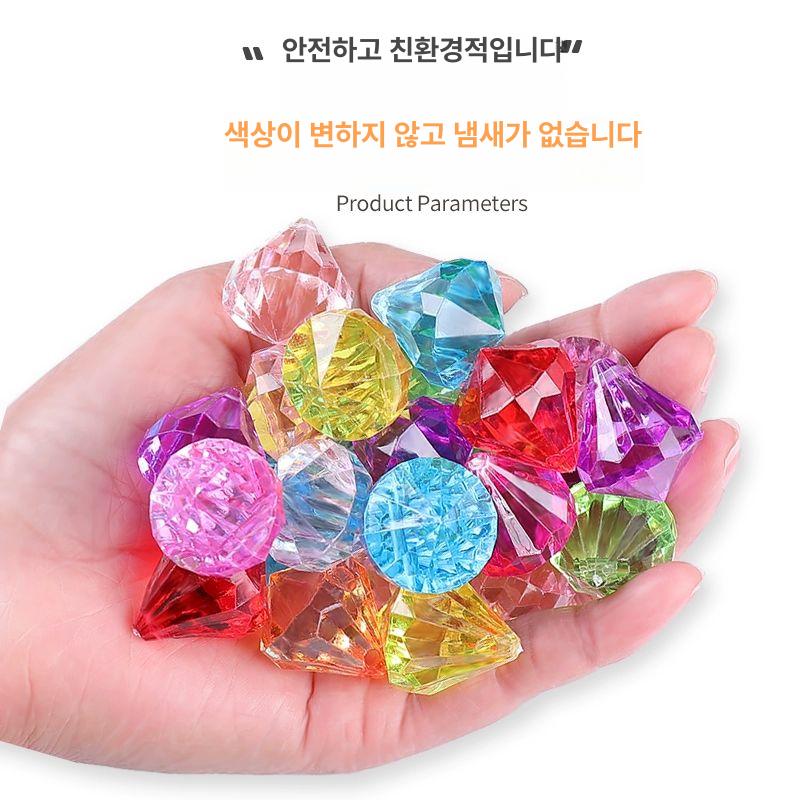 크리스탈 컷팅볼 아크릴 가짜 플라스틱 세트 구슬 보석 - 상세 이미지 3