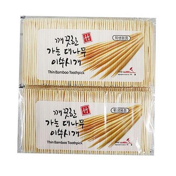 얇은 대나무 이쑤시개 개별포장 개별 이쑤시개 업소용 요지 - 상세 이미지 2