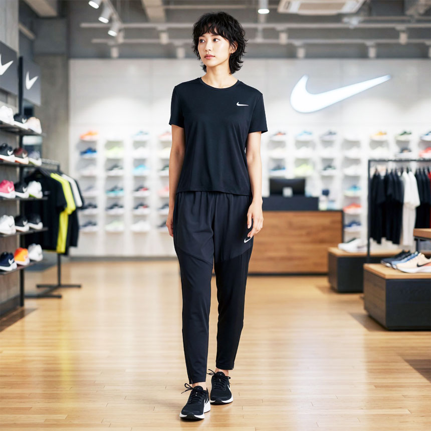 나이키 드라이핏 마일러 여성 반팔 러닝탑 티셔츠 AJ8122-010, XL 이미지 8
