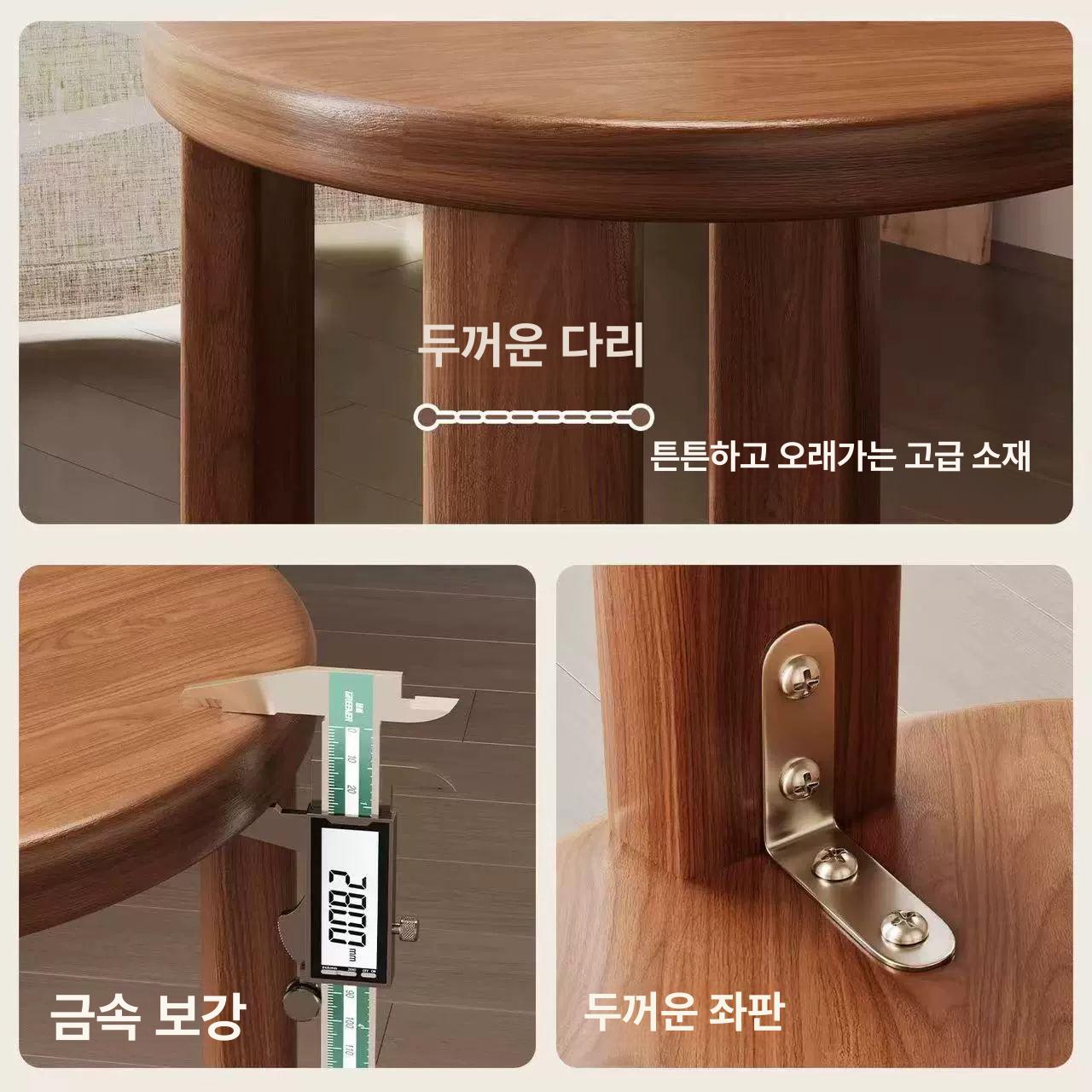 폴딩 접이식원목의자 가정용 암리스 접는 야외 캠핑 접이식체어 튼튼한 업소용 - 상세 이미지 4