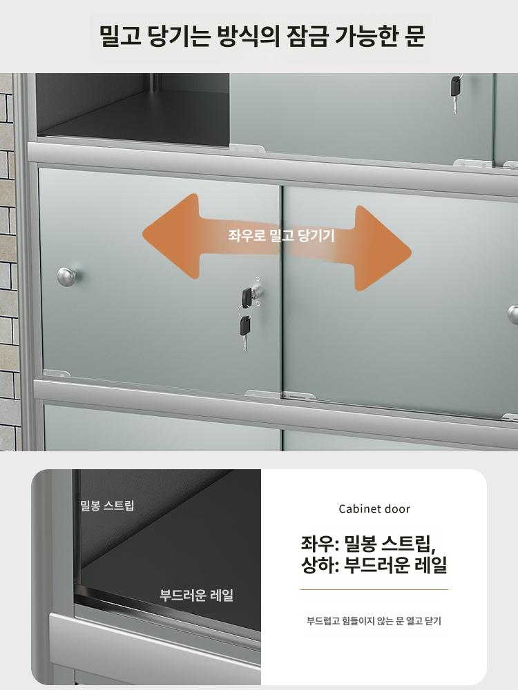 대형 스틸창고 수납장 수납함 선반 실외 차고 산업용 외부 보관용 - 상세 이미지 4