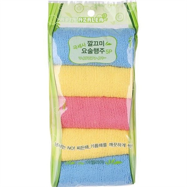 다용도 극세사 행주 흡수력 주방 행주 부드러운 청소 5p - 상세 이미지 2
