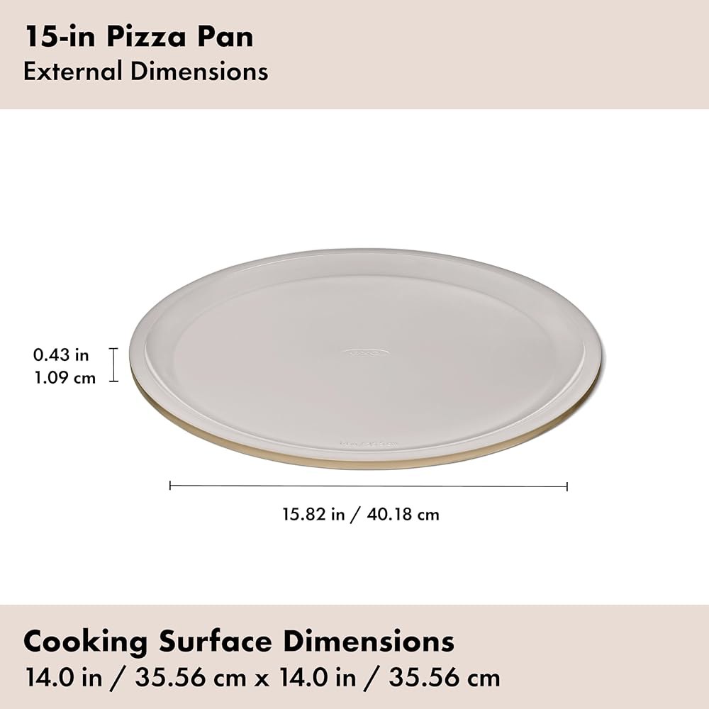 OXO 굿 그립 논스틱 프로 세라믹 코팅 금속 베이크웨어 15 u201D 피자 팬 u2013 비스킷 Biscuit 9 Round Cake Pan - 상세 이미지 3