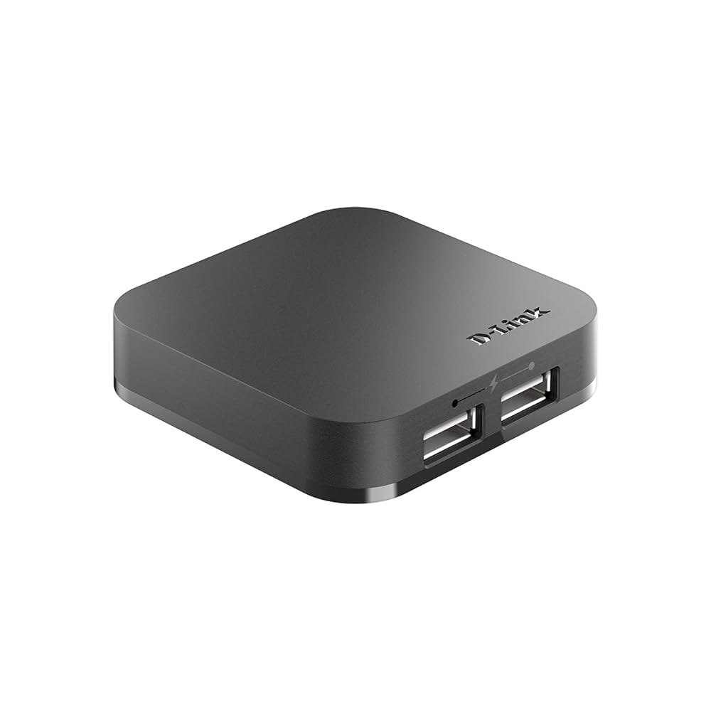 D-Link 4포트 USB 2.0 허브, 고속 어댑터(DUB-H4) 충전 포트 및 4개, 포함 미니 5V/2.5A 전원 - 상세 이미지 3