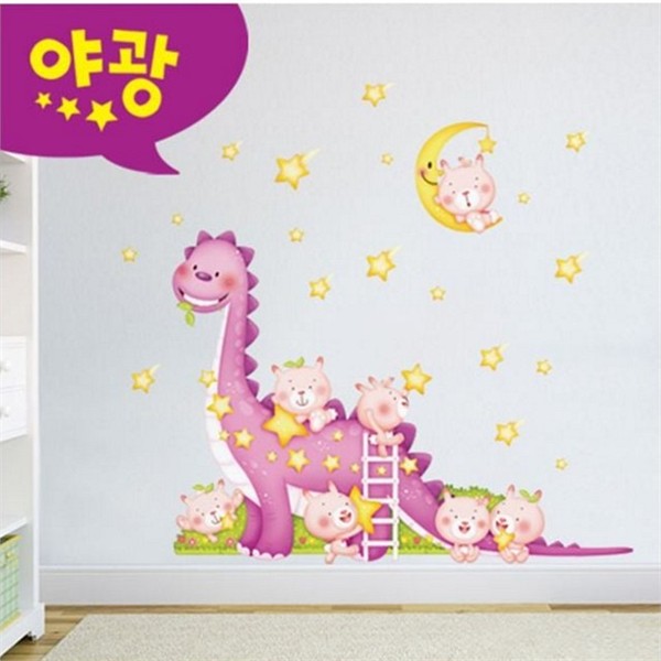 인테리어 아이 방 벽 스티커 야광 어린이 방 벽 스티커 - 상품 이미지