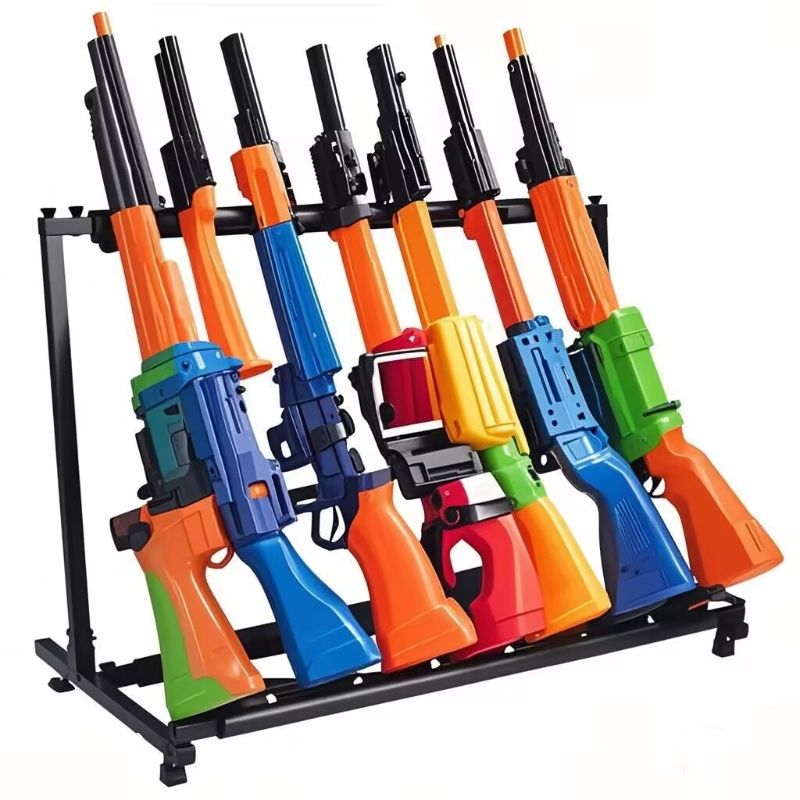 사격장 총거치대 디스플레이 보관 총기진열대 소총 총기함 전시대 밀리터리 수납공간 - 상세 이미지 5