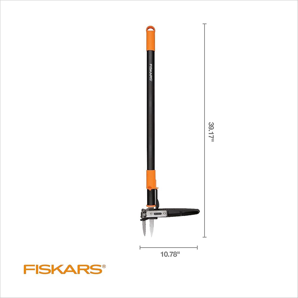 Fiskars 3Claw 스탠드업 잡초 풀러 도구, 제초기, 원예 제초 핸드 손잡이가 공학적 수 꺼낼 쉽게 99.1cm(39인치) 있는 길이의 인체 메커니즘 3-claw - 상세 이미지 2