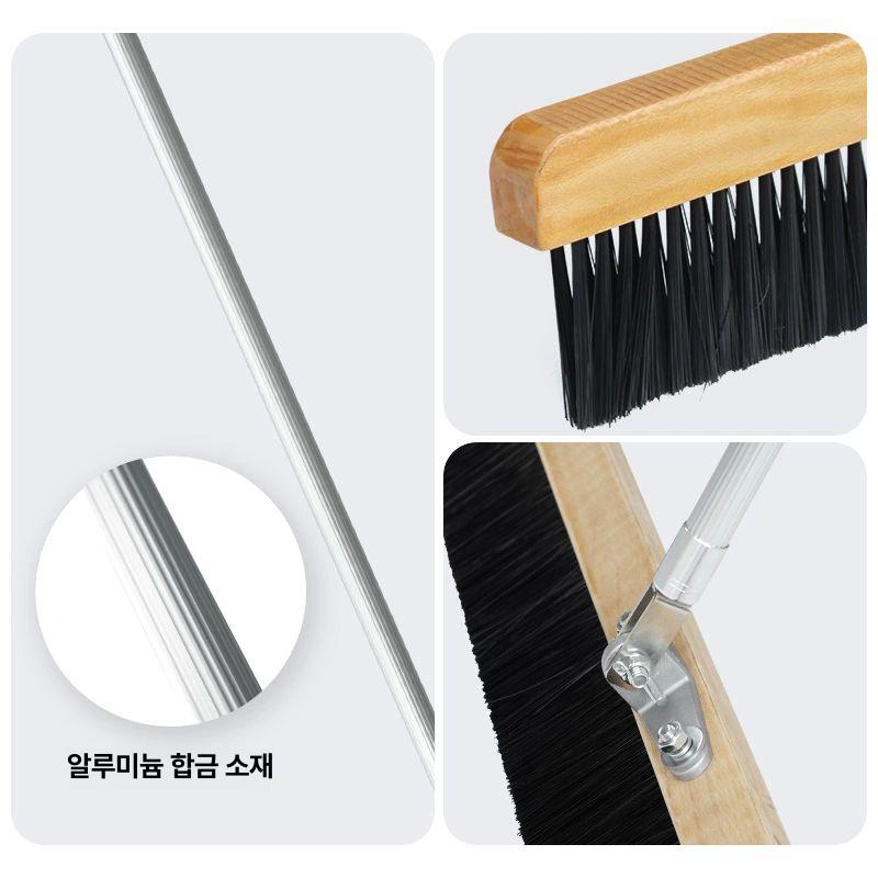 공사현장 바닥브러쉬 청소도구 시멘트 야외용 철솔 콘크리트브러시 작업 건설 - 상세 이미지 4