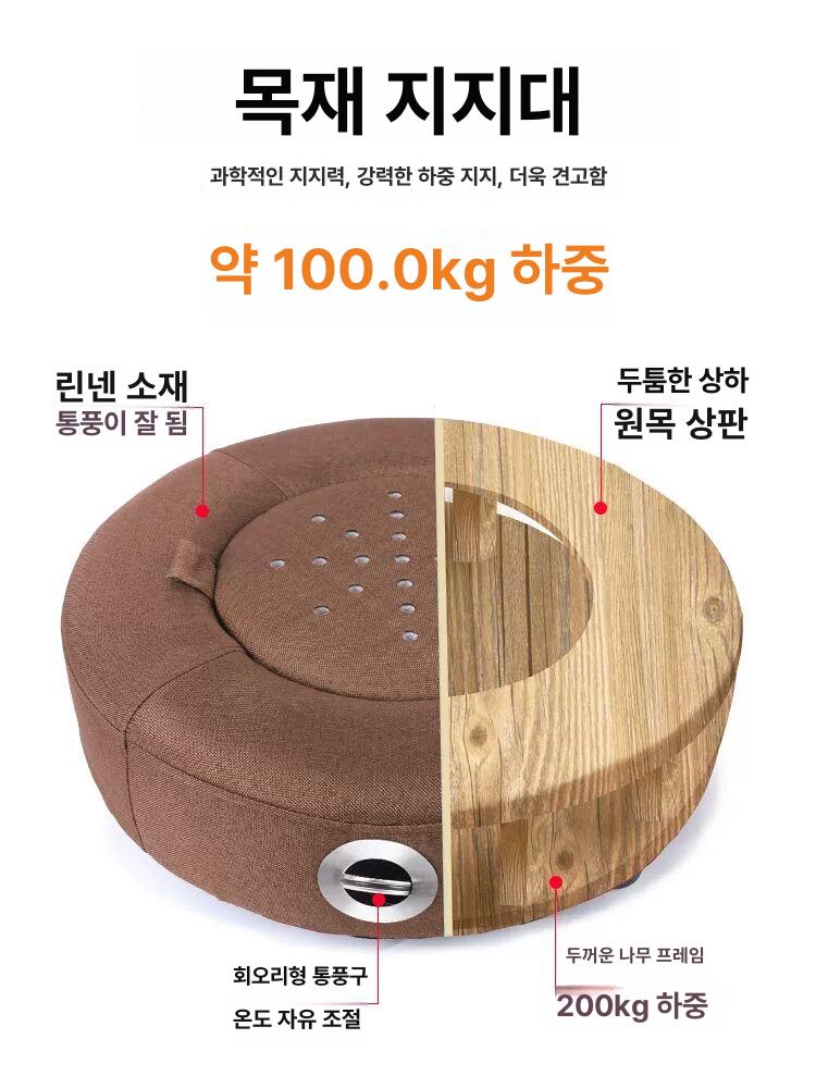 쑥 좌훈방 좌식 발뜸부개 훈증 좌훈 습식 온열 방연 - 상세 이미지 4