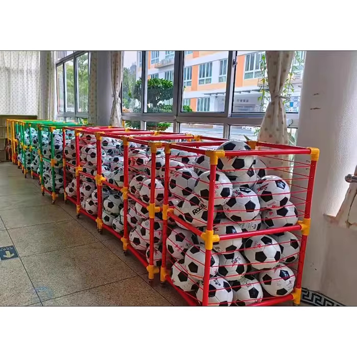 공 수납함 정리대 체육관 정리함 축구 강당 랙 볼카트 프리미엄형 - 상세 이미지 2