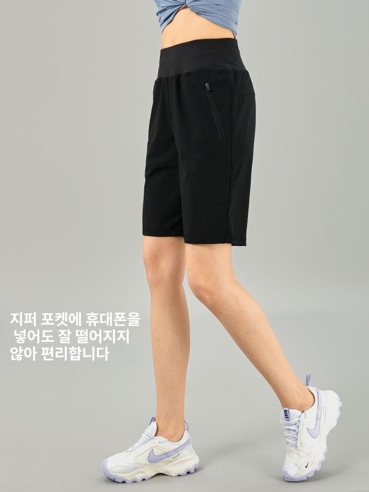 5부 반바지 헬스 러닝 빅사이즈 쿨링 휴대폰 보관 운동복 - 상세 이미지 4