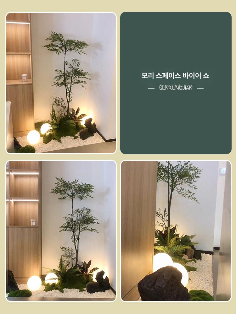 북유럽 대형화분 인조나무 조화나무 소품 인공 모조식물 인조조경 시뮬레이션 - 상세 이미지 4