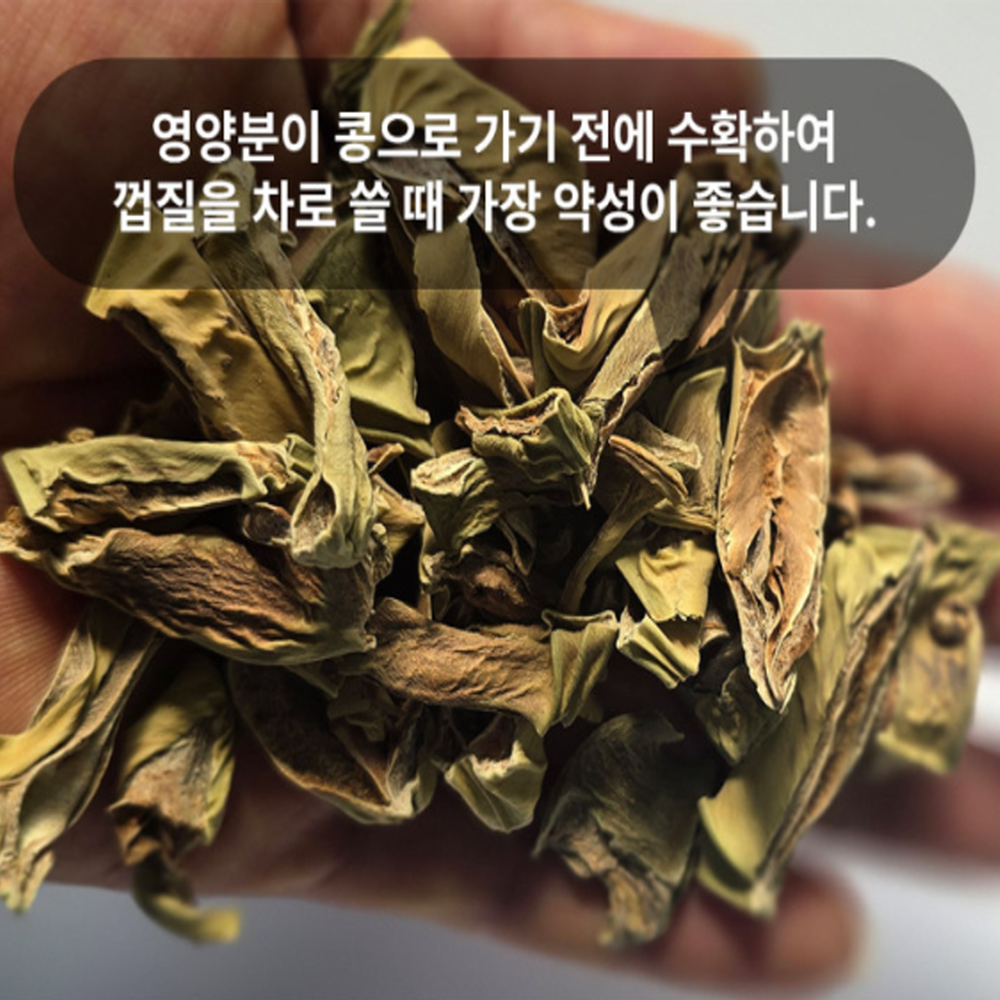 100% 국내산 압력으로 볶은 유기농 무농약 작두콩 어린꼬투리차 60티백 - 상세 이미지 2