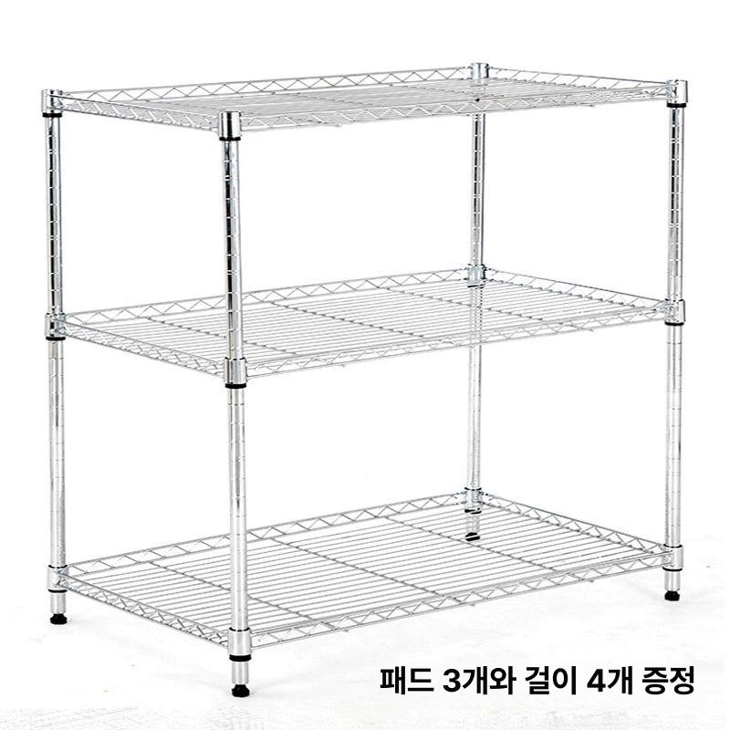 소형 앵글선반 조립식 정리 높이 수납장 거치대 다층 무타공진열업소용 이층 견고한 - 상세 이미지 2