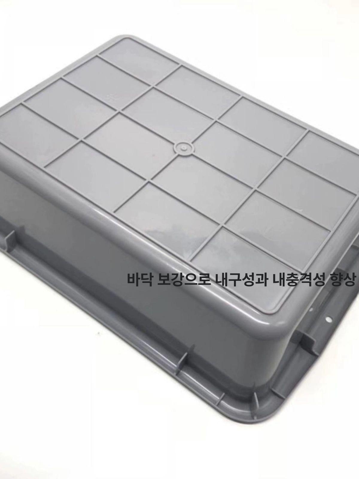 사각 양동이 대용량 업소용 청소 저장 산업용 용기 대형물통 투명 농사 식당용 - 상세 이미지 4