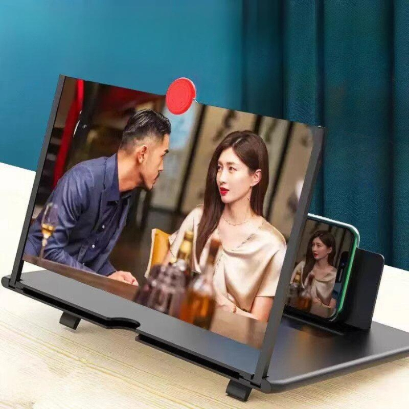 HD 확장기 커브드 확대증폭기 3D 휴대전화 스크린 프로젝터 비디오용 - 상품 이미지