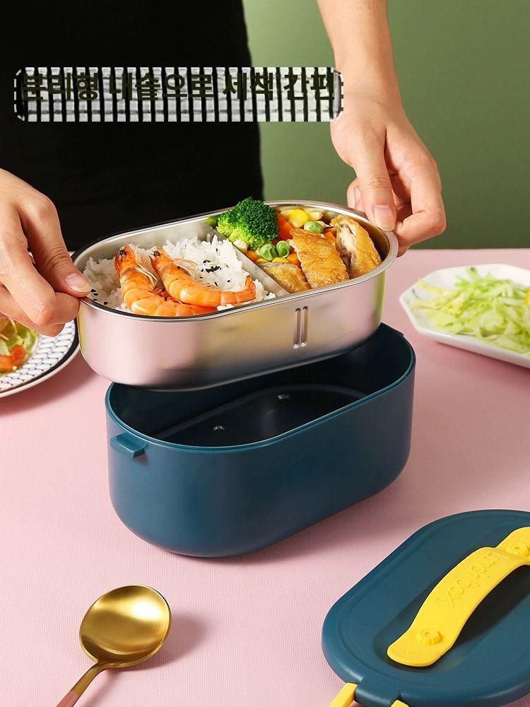 전기 보온도시락 런치박스 스텐 따뜻한 발열 스테인레스 차량용 데우는 가열식 단열 - 상세 이미지 5