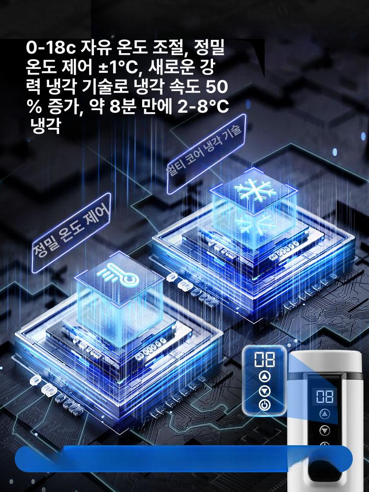 휴대용 냉장케이스 소형 차량용 보관통 여행용 보관함 주사기 온도표시 저온 상자 - 상세 이미지 2
