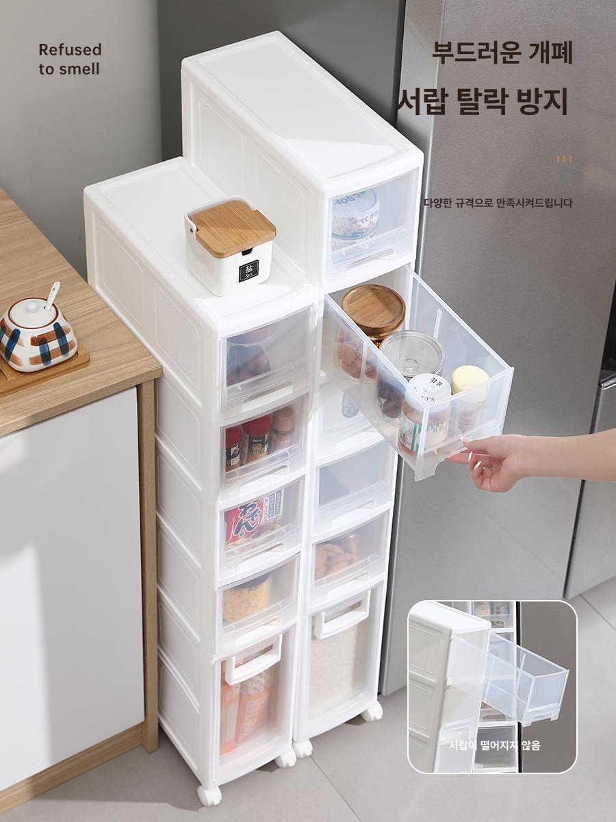 폭좁은 틈새수납장 베란다선반 베란다장 다용도 현관 단층 모듈가구 문뒤 캐비넷 - 상세 이미지 3