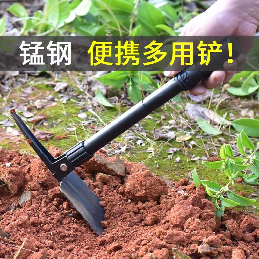 약초괭이 접이식 야전 심마니 삽 용 캠핑용 농업 갈쿠리 - 상세 이미지 3