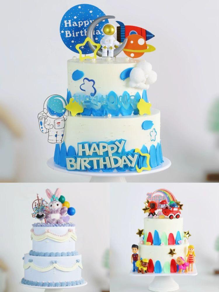 생일 케이크 모형 2단 생일케이크 파티 인테리어 - 상세 이미지 2