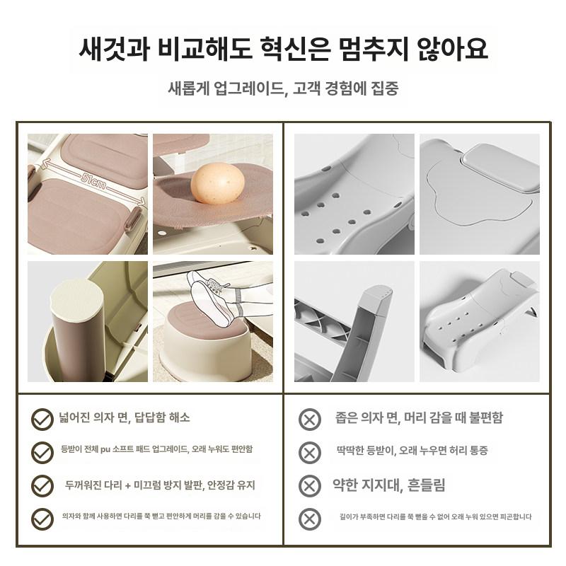 임산부용 샴푸의자 접이식 성인용 체어 머리감는 머리감기 안락 등받이 편안한 노인용 - 상세 이미지 3