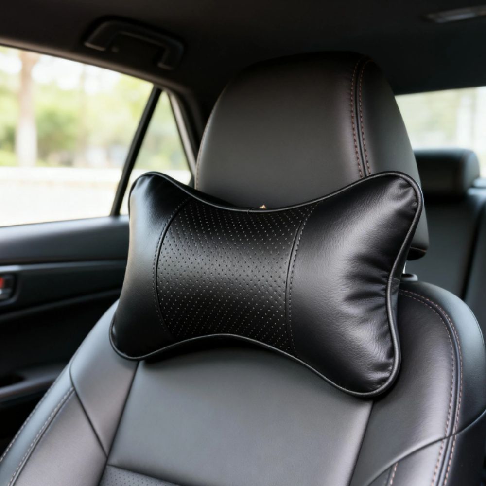 일체형 차량용 목받침 헤드레스트 목베개 머리 받침 - 상품 이미지