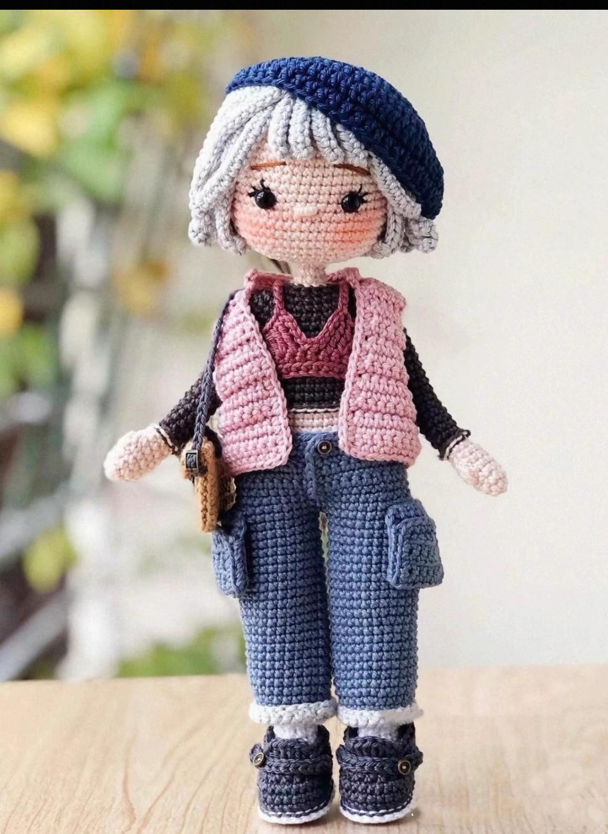 코바늘 인형뜨기 DIY 키트 손뜨개 인형 만들기 취미 패키지 면실 02 - 상세 이미지 3
