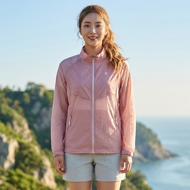 블랙야크 여성 여름 초경량 방풍 아웃도어 등산 바람막이 자켓 - 상품 이미지
