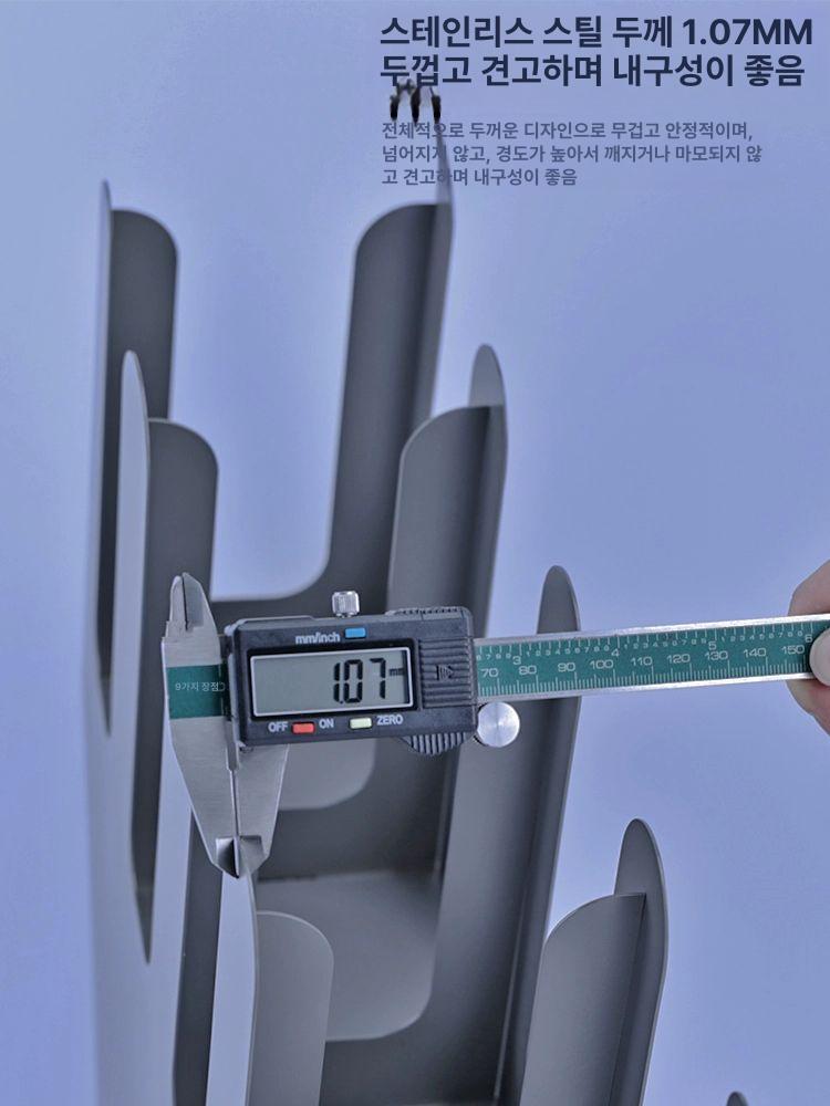 정리대 컵홀더 플랫 수납함 보관 거치대 업소용 컵꽂이 커피 무인카페 진열 - 상세 이미지 3