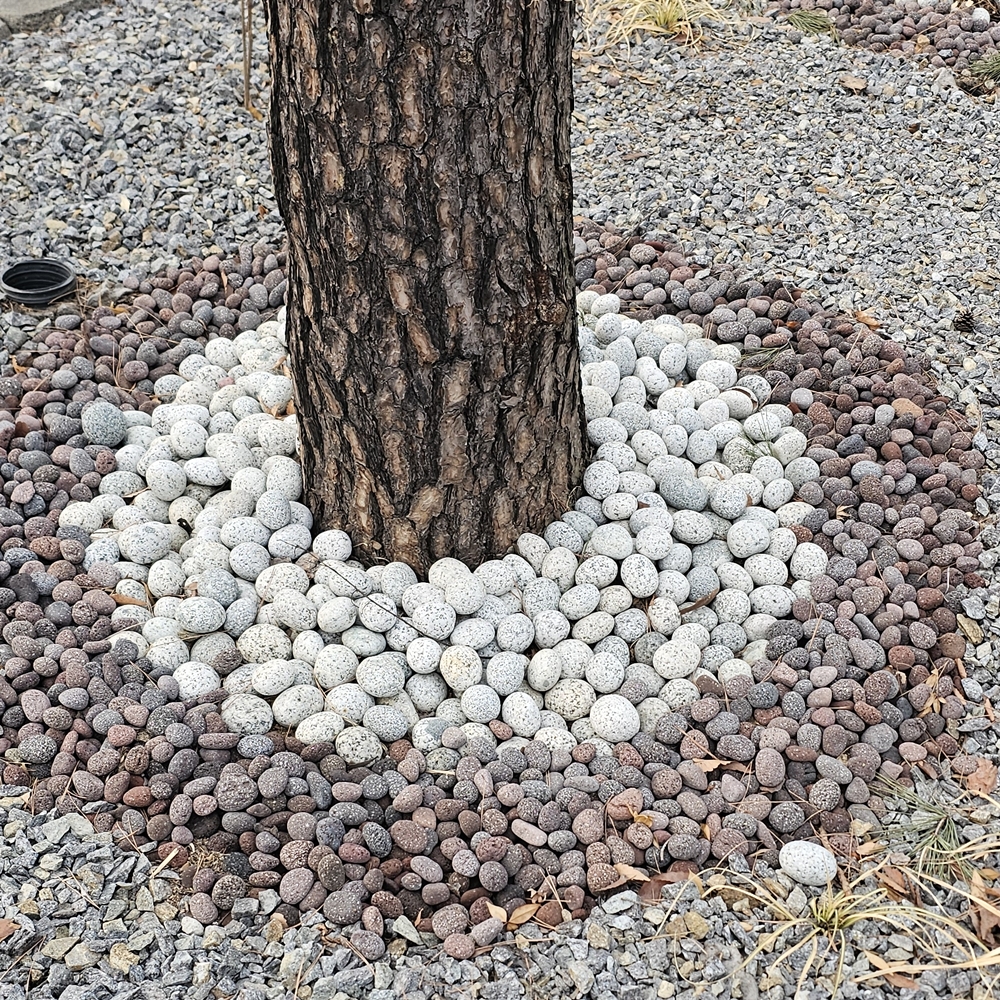 라바스톤 에그스톤 붉은색 (volcanic pebble ) 15kg대포장 이미지 6