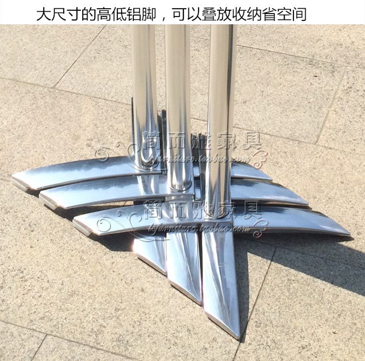 작은 원형 테이블 다이닝 접이식 용 홈바 카페 녹방지 - 상세 이미지 4