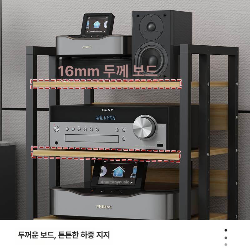 오디오 캐비닛 협탁 거치대 보관 코너장 거실장 정리함 선반 인테리어 바이닐 레코드 - 상세 이미지 2
