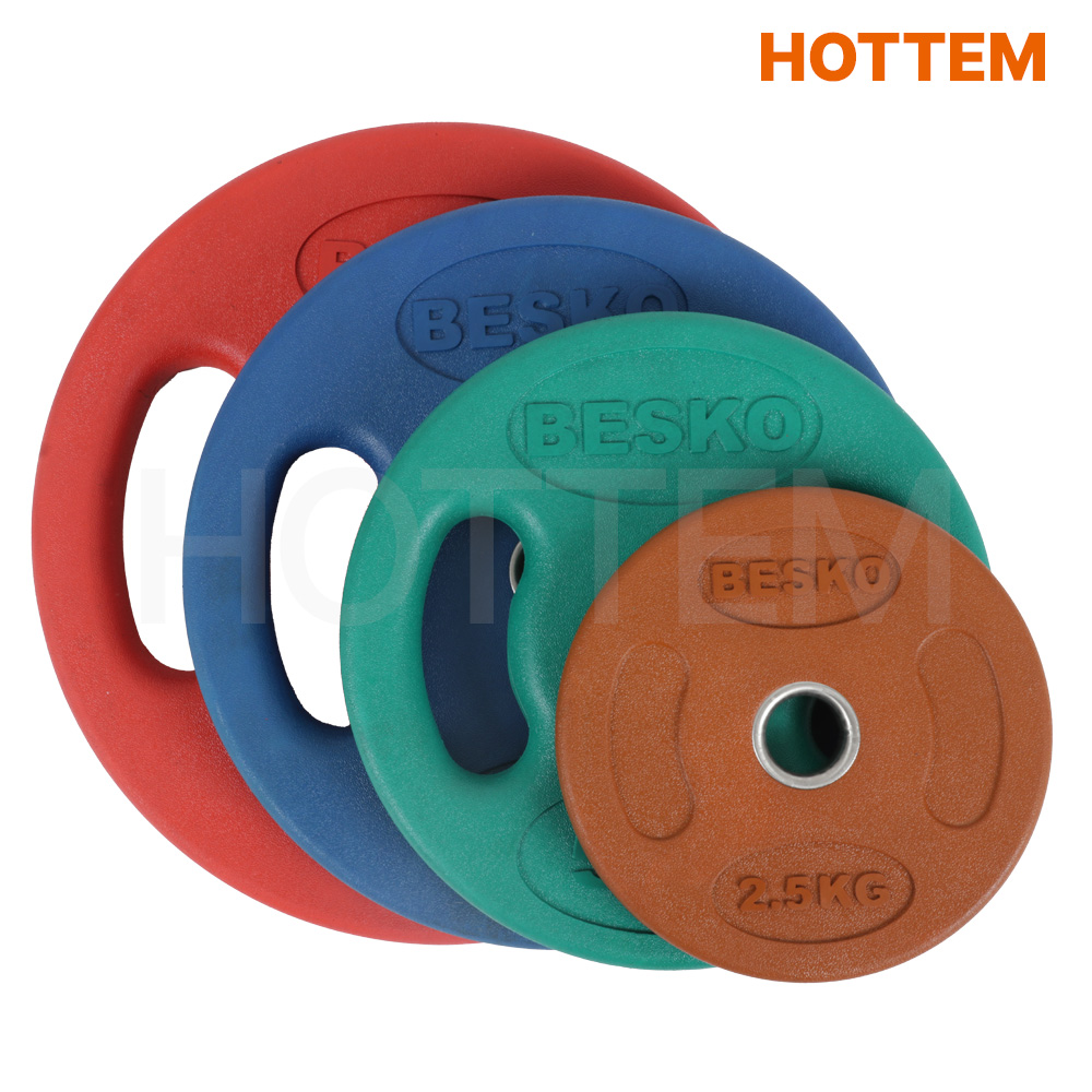 베스코 컬러 바벨 경량원판 우레탄 원판 30mm 10kg 이미지 7