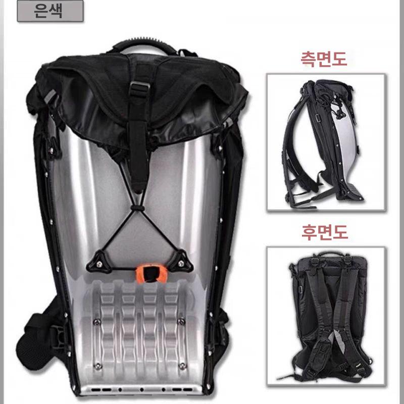 소재 바이크백팩 하드케이스 리어백 탄소섬유 오토바이백팩 수납가방 워터프루프 - 상세 이미지 5