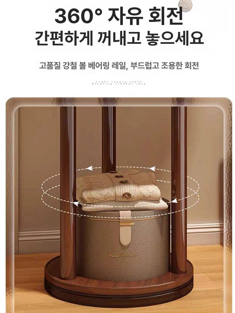 행거 옷걸이 현관 가방 코너형 원목 스탠드 - 상세 이미지 3