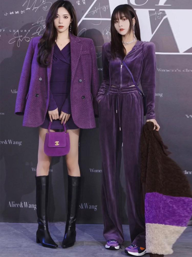 벨벳 집업 자켓 기모 루즈핏 아우터 따뜻한 재킷 뽀글이 양털 중년 편안한 후리스 - 상세 이미지 2