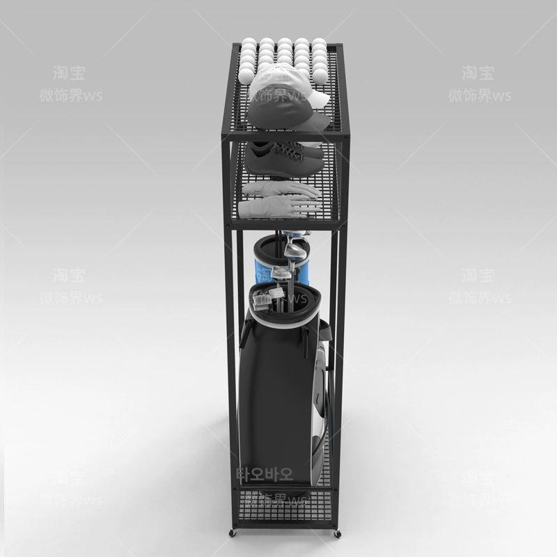 바퀴 거치대 진열대 보관함 홀더 수납 골프용품 정리함 골프장비 - 상세 이미지 4