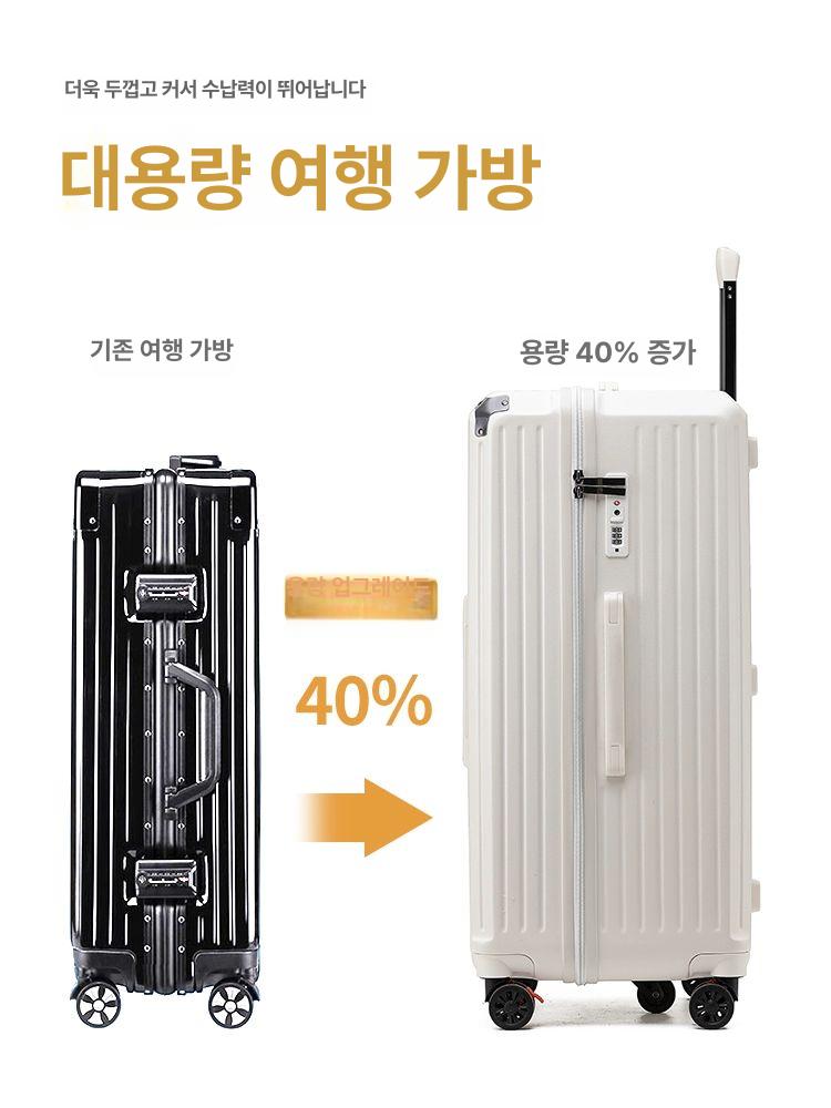여행 소프트캐리어 확장형 출장 트롤리 가방 초경량 남성용 방수캐리어 천 기내 - 상세 이미지 3